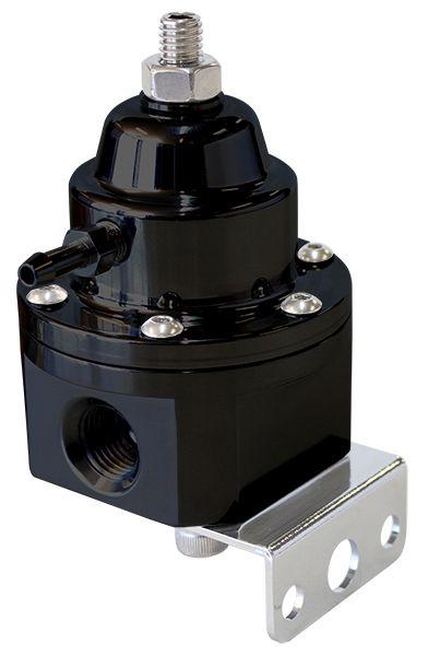 Aeroflow AF66-2055BLK Black EFI Fuel Pressure Regulator (1200hp 98Ron, Ethanol, Methanol)