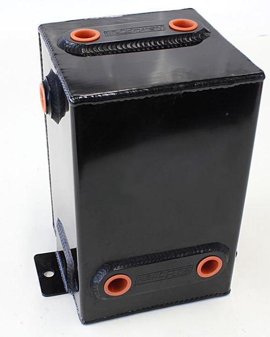 Aeroflow AF77-1012BLK Fabricated Alloy Tank 3L X 6 -8 ORB Black With Mount Tabs