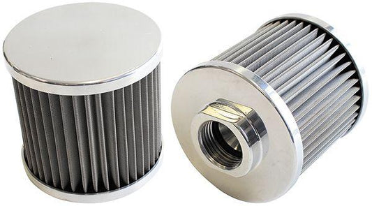 Aeroflow AF77-2001 -12AN S/S Billet Breather With Female -12AN Re-Usable