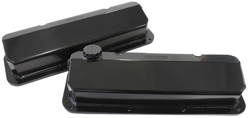 Aeroflow AF77-5001BLK Fabricated Valve Covers Black Suits Ford 302-351C