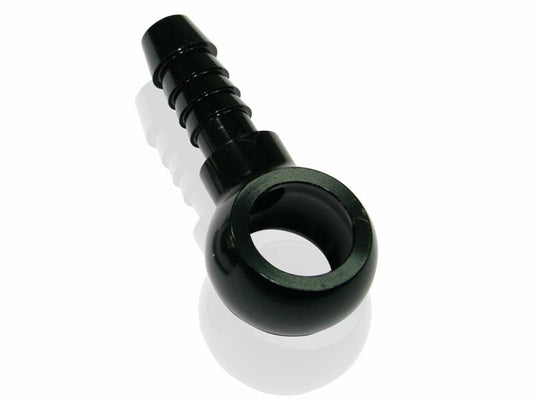 Aeroflow AF807-05BLK 12mm Banjo To 8mm Barb Black