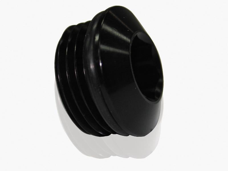 Aeroflow AF813-08BLK ORB Slimline Port Plug -8AN Black Finish