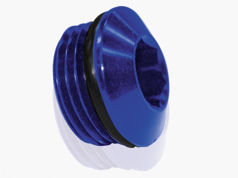Aeroflow AF813-10 ORB Slimline Port Plug -10AN Blue Finish