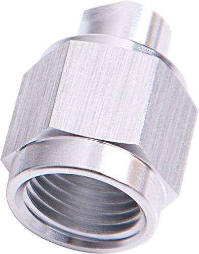 Aeroflow AF820-06S Flare Cap Female -6AN Silver -6AN Female Blank Off