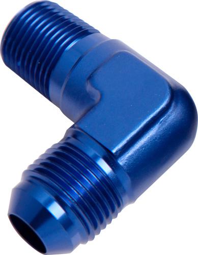 Aeroflow AF822-06 Male 90Deg 1/4"" Npt To -6AN Blue