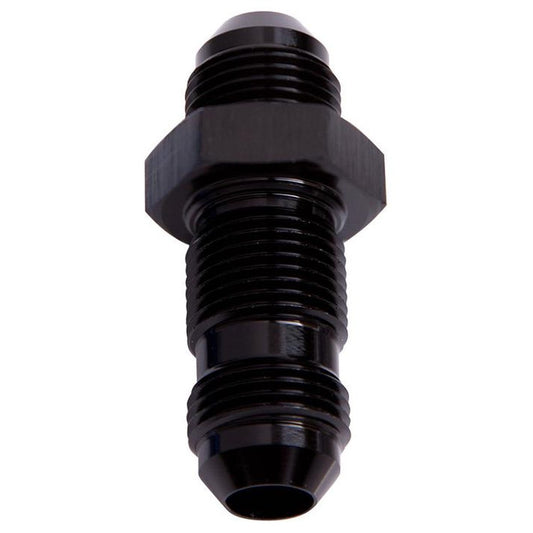 Aeroflow AF832-06BLK Straight Bulkhead -6AN Black