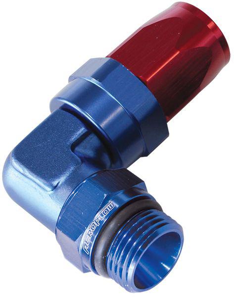 Aeroflow AF849-08-08 90Deg -8AN Hose To Male -8AN Thread