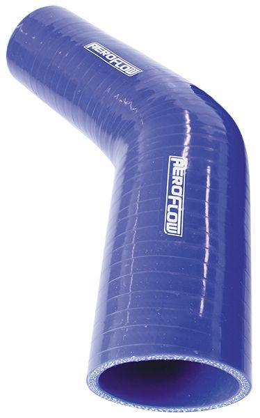 Aeroflow AF9002-275-250 Silicone Hose Reducer 45Deg; Blue  2.75-2.50"" 70-63mm