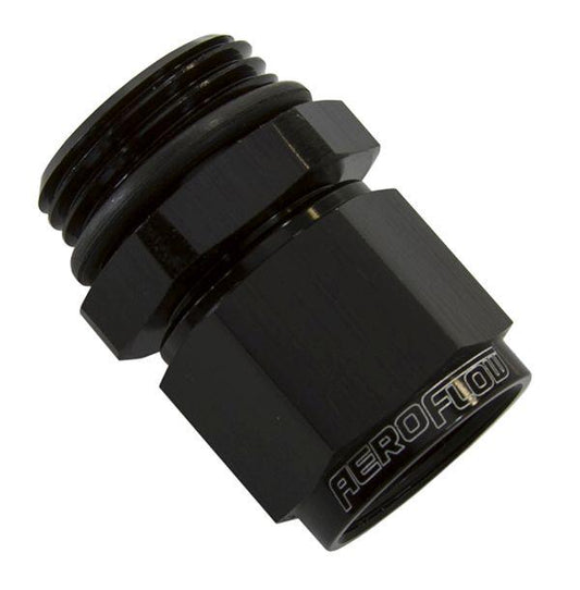 Aeroflow AF907-08-10BLK -1ORB To Female -8 Swivel Nut Black