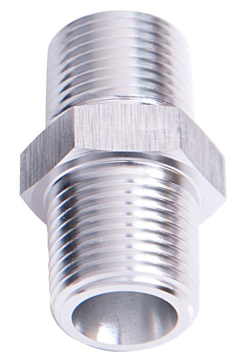 Aeroflow AF911-02S Male Coupler 1/8"" Npt Silver Male To Male