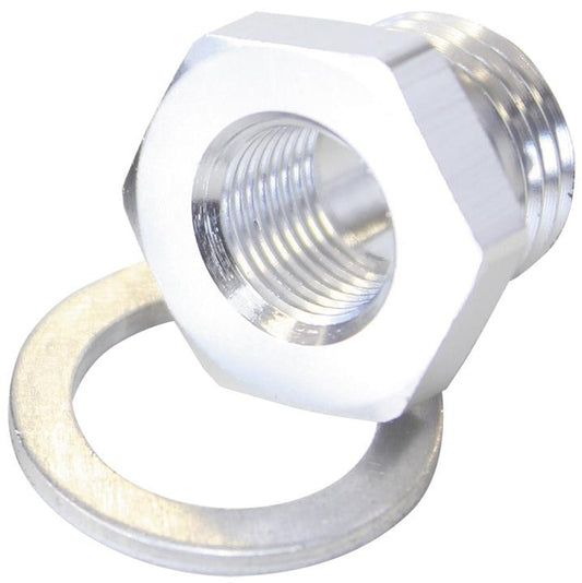 Aeroflow AF912-M16-02S M16X1.5 Pipe Reducer To Female 1/8"" Npt Silver