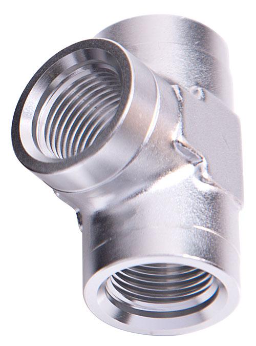 Aeroflow AF917-02S Female Pipe Tee 1/8"" NPT Silver Female 1/8"" NPT AF917-02S