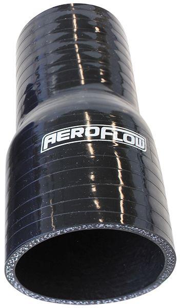Aeroflow AF9201-300-225 Silicone Hose Reducer Str Black I.D 3.00-2.25"" 76-57mm