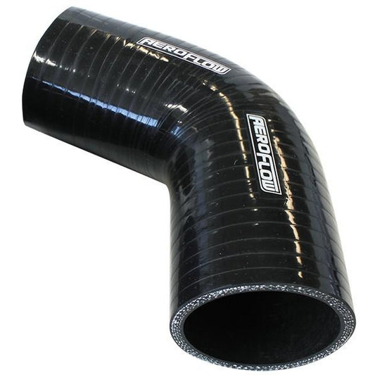 Aeroflow AF9208-300 Silicone Hose 67 Deg; Black I.D 3.00"" 76mm x 125mm Leg