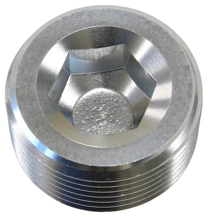 Aeroflow AF932-08S Npt Plug 1/2"" Silver 1/2"" Npt