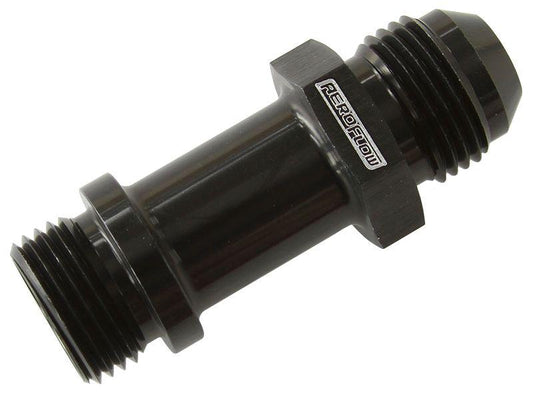 Aeroflow AF953-08BLK -8ORB To Male -8AN Extension Black 1-7/8"" Long Extension