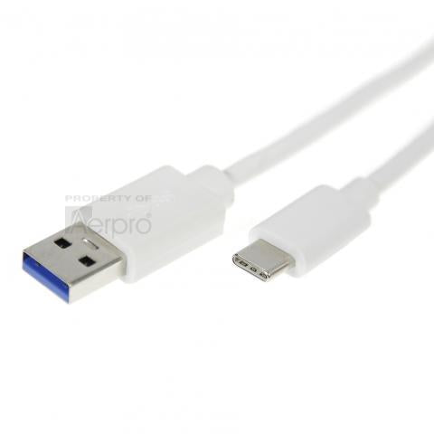 Aerpro USB-A to USB-C Cable 1m White ADM105C
