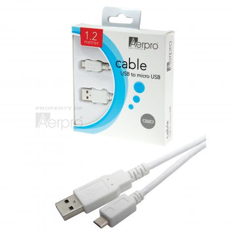 Aerpro Micro USB to Type-A USB Cable 1.2m White ADM95