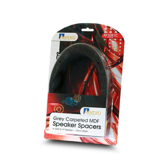 Aerpro Speaker Spacers 6x9"" MDF Pair Grey
