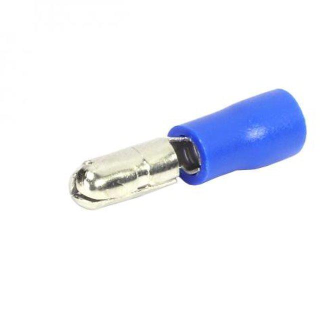 Aerpro Bullet Terminal Male 4mm Blue 100pc APBM4B