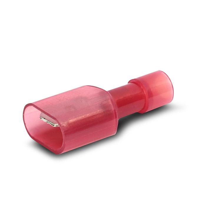 Aerpro Spade Terminal Male Insulated 6.4mm Red 100pc APM63R