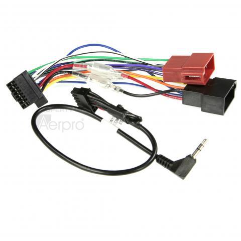 Aerpro Harness Secondary Sony To ISO 16 Pin w/ Patch Lead APP9SP3