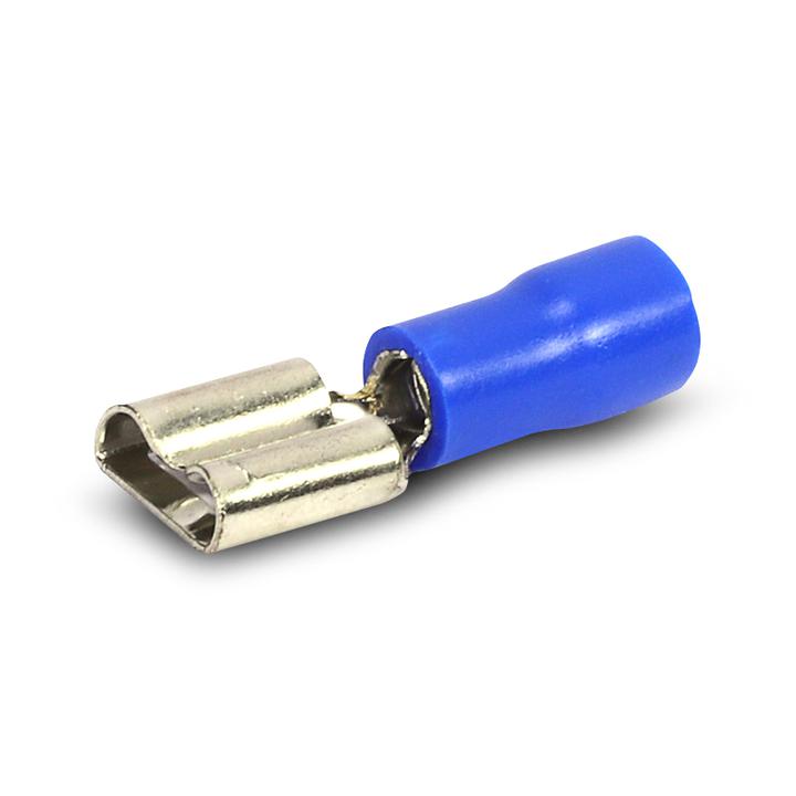 Aerpro Spade Terminal Female 7.4mm Blue 100pc APSF63B