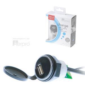 Aerpro Universal Adaptor Socket 12V w/ USB Input APUSBE