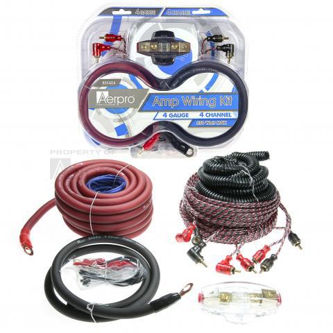 Aerpro Bassix 4GA 4 Channel Amp Install Kit 650w BSX404
