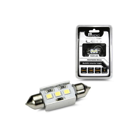 Aerpro 3 X LED Festoon Globe 39mm White FESPL393
