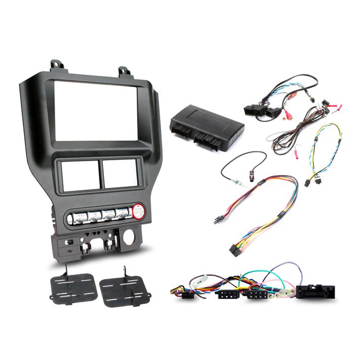 Aerpro Double Din Headunit Installation Kit Gunmetal Grey fits Ford Mustang FP8419K