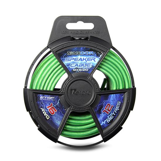Aerpro Maxcor Speaker Cable 16AWG 12 Meters - Green MX1612G