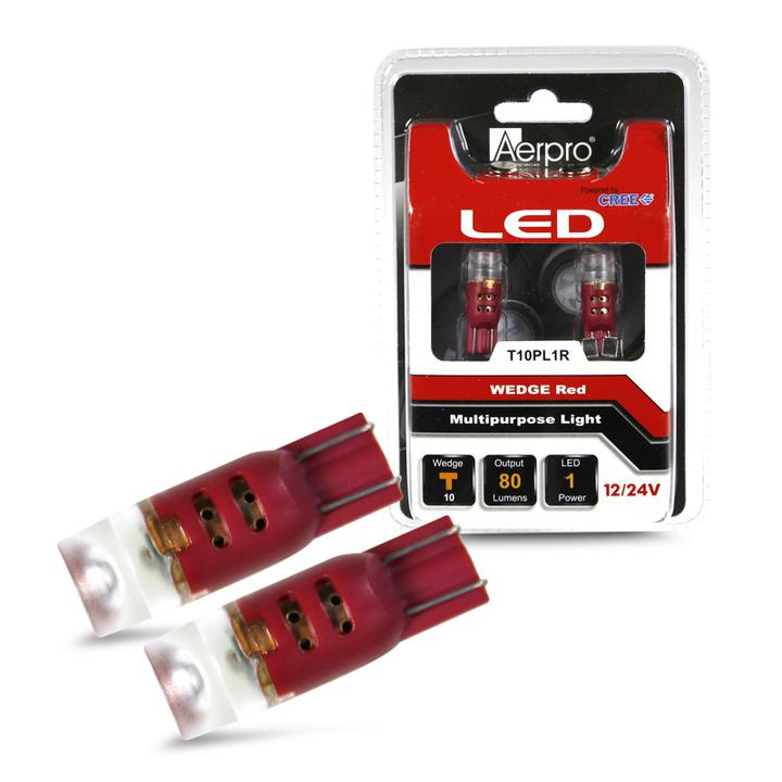 Aerpro Wedge & Diffuser SMD LED Cree 1 X T10 Red T10PL1R
