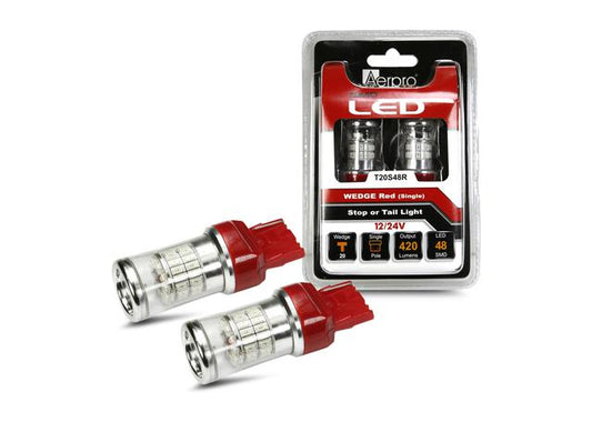 Aerpro LED T20S 48X SMD Wedge Red T20S48R