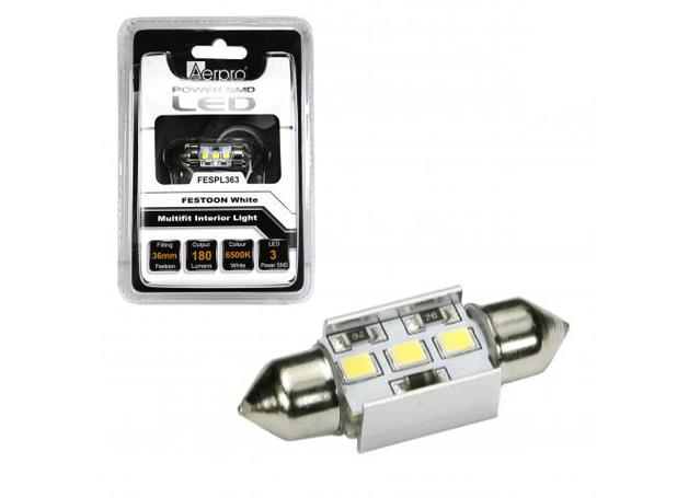 Aerpro Festoon Globe SMD LED x6 36m White FESPL363