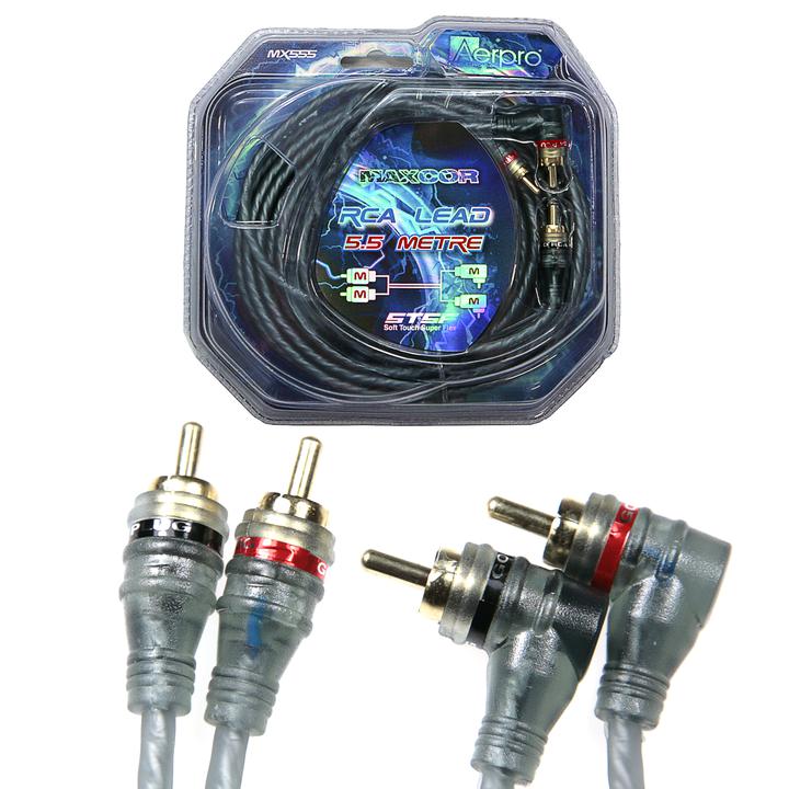 Aerpro 5M 2M/2M Right Angled RCA Lead