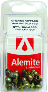 Alemlube 10Mx90 Deg Grease Nipples Pack of 10 ALA204