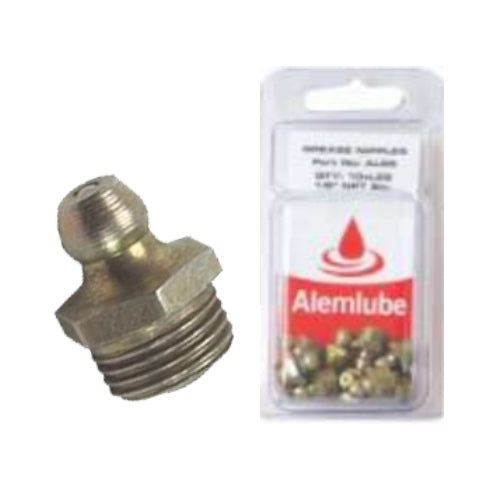 Alemlube 6mmx1 Straight 29mm Long Grease Nipples AL119