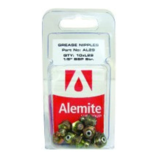 Alemlube 10Mx1.5 Straight Grease Nipples AL205