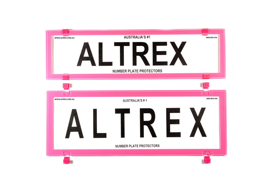 Altrex Number Plate Cover 6 Figure Black Without Lines