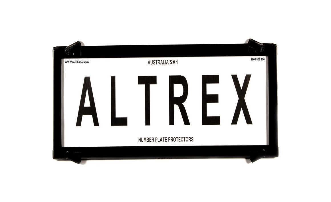 Altrex Number Plate Cover Japanese Style Black Without Lines