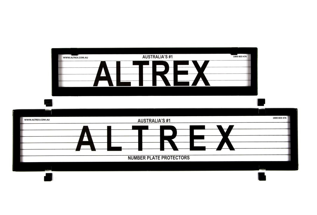 Altrex Number Plate Cover 6 Figure Black With Lines European Premium Combination