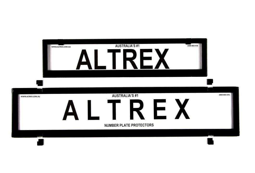 Altrex Number Plate Cover 6 Figure Black Without Lines European Premium Combination