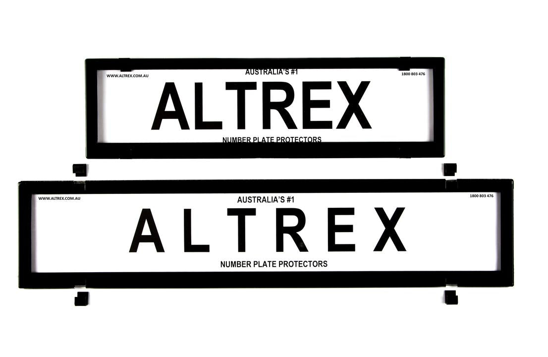 Altrex Number Plate Cover 6 Figure Black Without Lines European Slimline Combination
