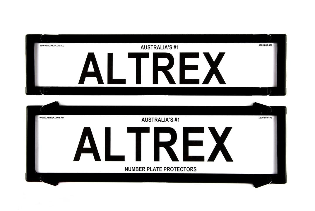Altrex Number Plate Cover 6 Figure Black Without Lines Premium Combination NSW SA