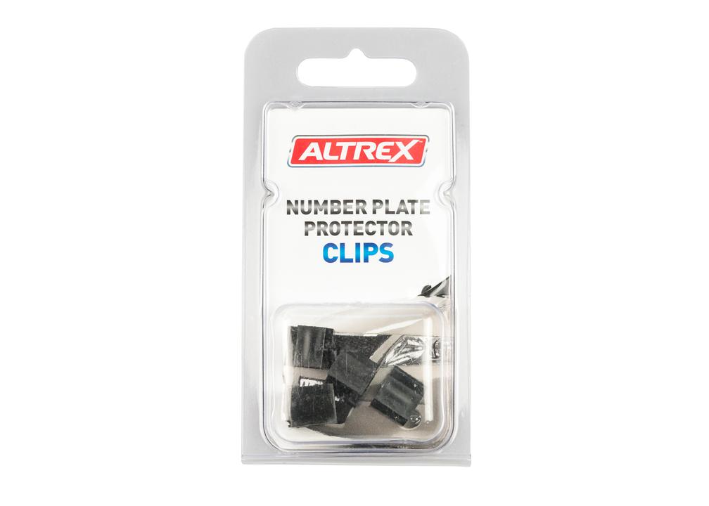 Altrex Number Plate Protectors Replacement U-Shaped Clips Black