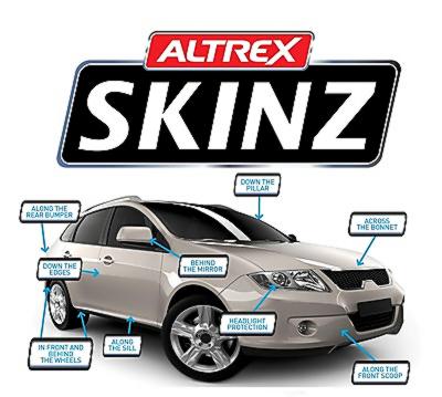 Altrex Skinz Paint & Headlight Protection Film Small (600 x 305 x 0.2mm) PPS