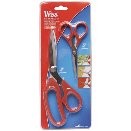 AP Tools Stainless Steel Scissors 127mm & 216mm (Pack of 2) WHCS2