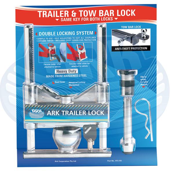 Ark Trailer & Tow Bar Lock Set ATL155