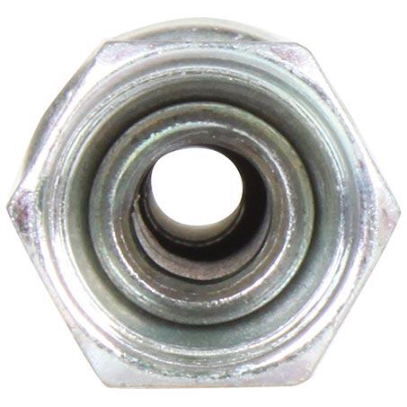 ATCO #6 Female Flare - Beadlock #6 Straight Fitting Steel SBX1101